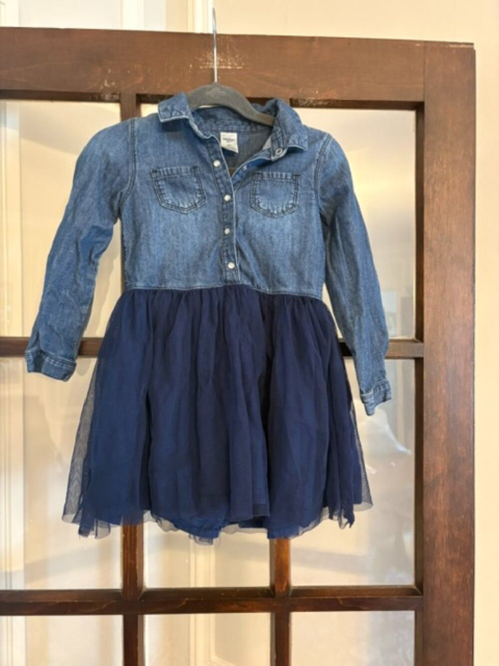 OshKosh Bgosh Denim/Tulle Dress, Size 4T